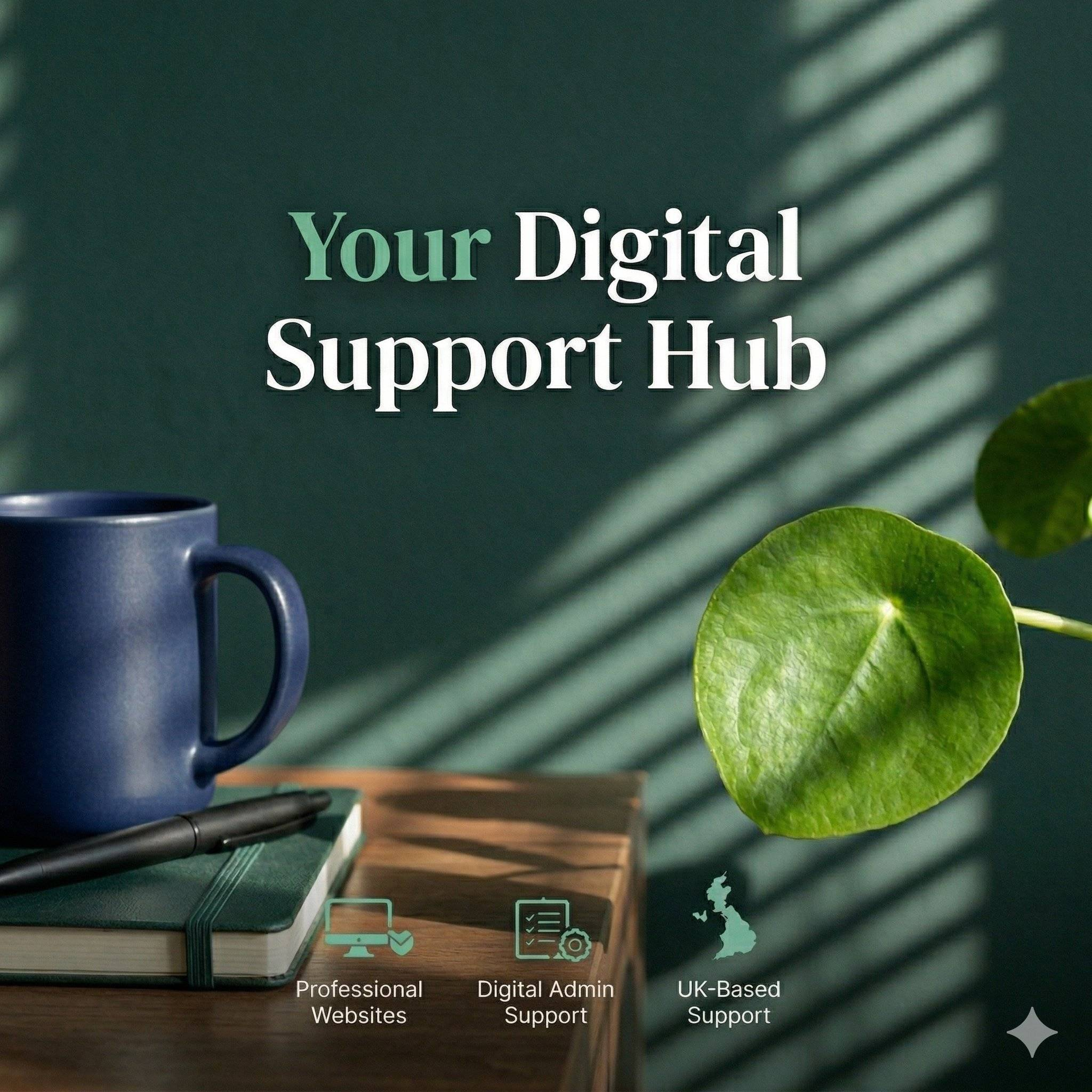 Your Digital Support Hub website and brand preview